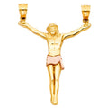 14K Two Tone Gold Jesus Christ Body (35X50 mm)