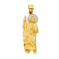14K Two Tone Gold St. Jude Thaddeus 35 mm Pend