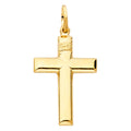14K Yellow Gold Hollow Latin Cross (20X30 mm)