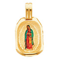 14K Yellow Gold Virgen De Guadalupe Pic Pend