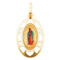 14K Yellow Gold Virgen De Guadalupe Pic Pend
