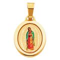 14K Yellow Gold Virgen De Guadalupe Pic Pend