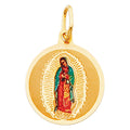 14K Yellow Gold Virgen De Guadalupe Pic Pend