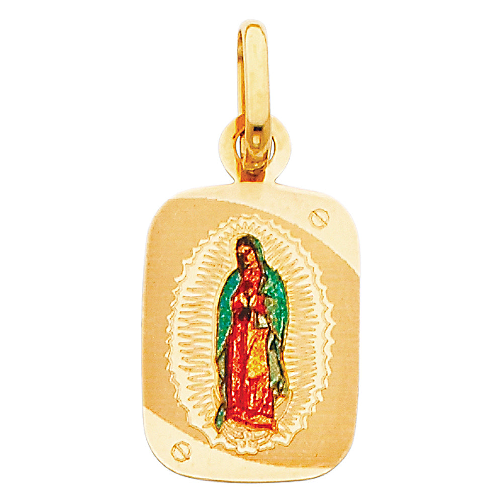 14K Yellow Gold Virgen De Guadalupe Pic Pend
