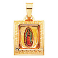 14K Yellow Gold Virgen De Guadalupe Pic Pend