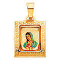14K Yellow Gold Virgen De Guadalupe Pic Pend