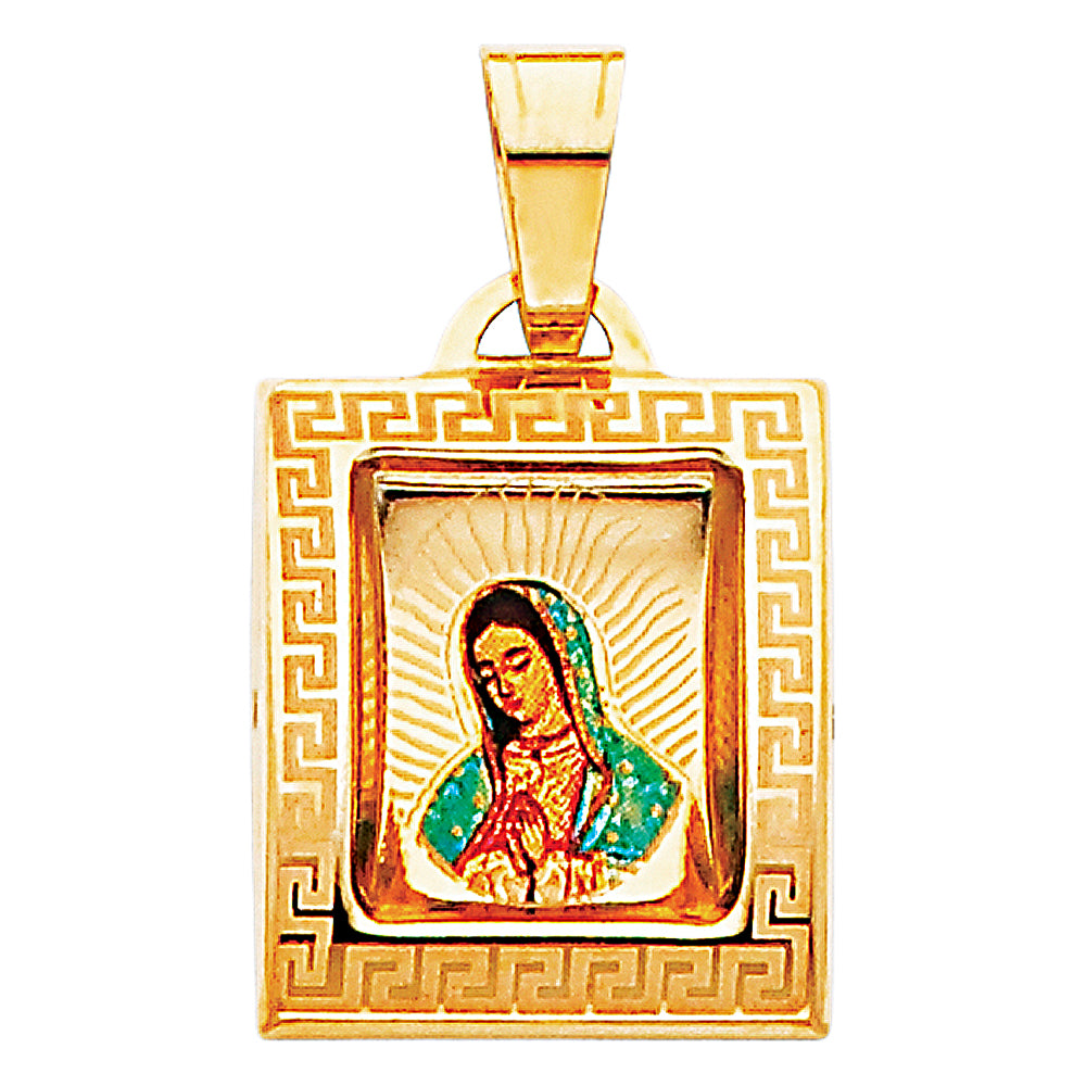 14K Yellow Gold Virgen De Guadalupe Pic Pend