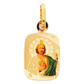 14K Yellow Gold St. Jude Thaddeus Pic Pendant