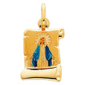 14K Yellow Gold Milagrosa Picture Pendant
