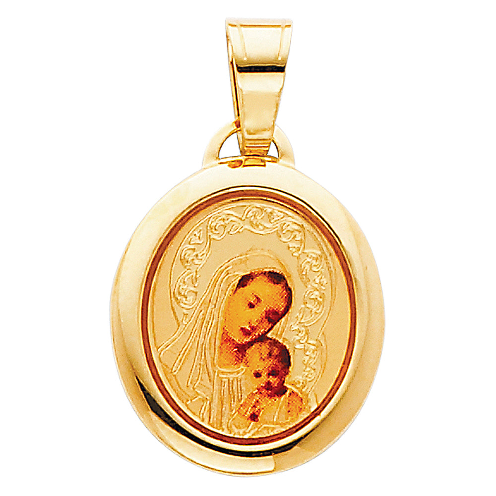 14K Yellow Gold Our Lady Of Mt. Carmel Pic Pen