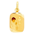 14K Yellow Gold First Communion Pic Pendant Boy