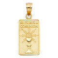 14K Yellow Gold Mi Primera Comunion Pendant