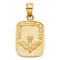 14K Yellow Gold Espiritu Santo Dove Pendant