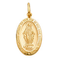 14K Yellow Gold Miraculous Medal (28 mm Tall)