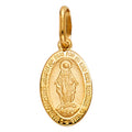 14K Yellow Gold Miraculous Medal (21 mm Tall)