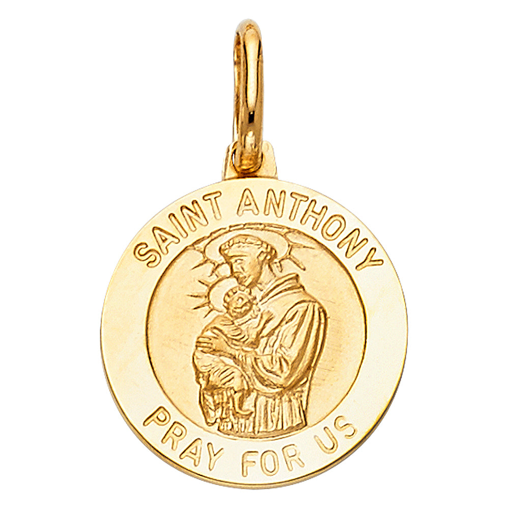 14K Yellow Gold St. Anthony Pendant (PT281)