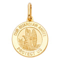 14K Yellow Gold Angel Pendant (PT283)