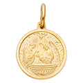14K Yellow Gold Baptism Pendant (PT285)
