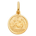 14K Yellow Gold Baptism Pendant (PT286)