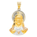 14K Yellow White Rose Gold Religious Stamp Pendant (PT320)