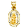 14K Yellow Gold Religious Stamp Pendant (PT341)