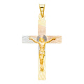 14K Yellow White Rose Gold Religious Stamp Pendant (PT350)