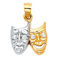 14K Two Tone Gold Pendant (PT441)