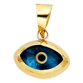 14K Yellow Gold Evil Eye Pendant (PT452)