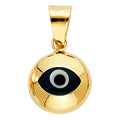 14K Yellow Gold Evil Eye Pendant (PT455)