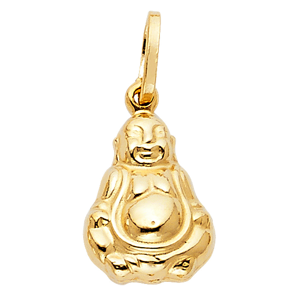 14K Yellow Gold Hollow Budda Pendant (PT460)