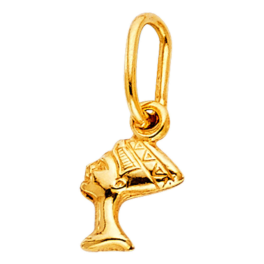 14K Yellow Gold Small Paraoh Pendant (PT475)