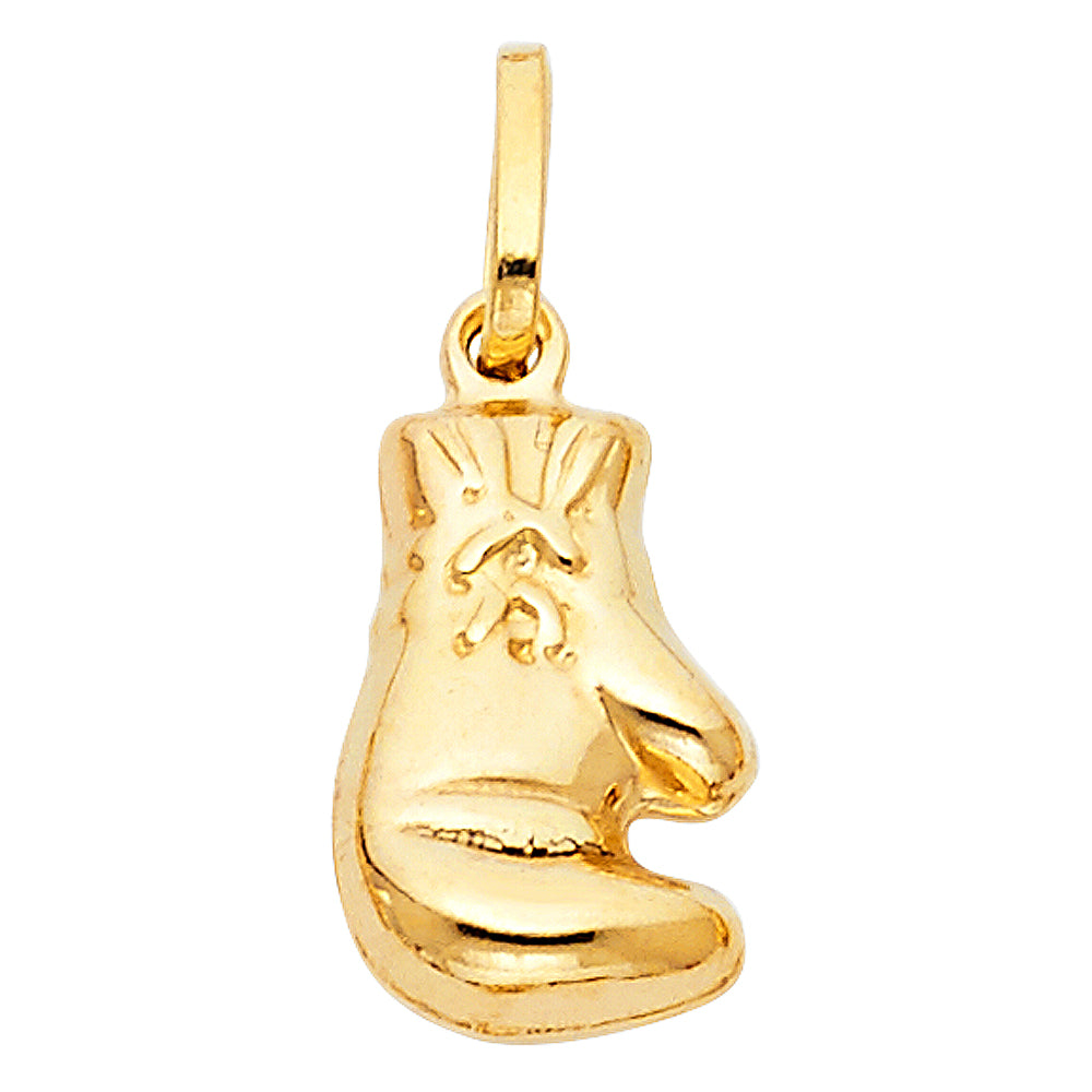 14K Yellow Gold Boxing Glove Pendant (PT480)