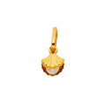 14K Yellow Gold Pearl Shell Pendant (PT496)