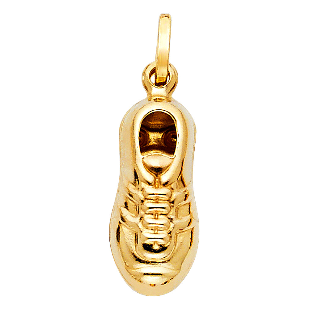 14K Yellow Gold Hollow Pendant (PT518)