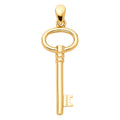 14K Yellow Gold Key Pendant (PT556)