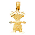 14K Yellow Gold Baby Pendant (PT662)