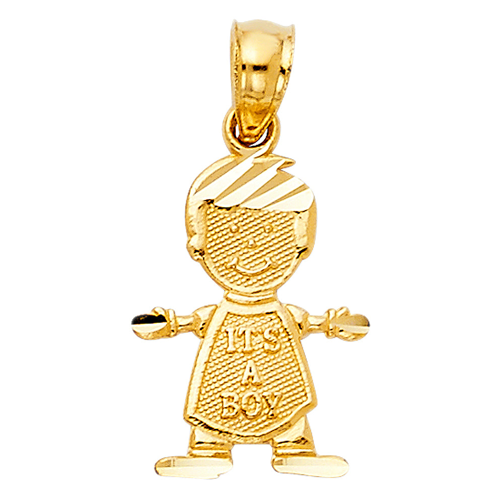 14K Yellow Gold Baby Pendant (PT663)