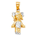 14K Two Tone Gold Baby Pendant (PT667)