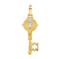 14K Two Tone Gold Key San Benito Pent