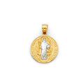 14K Two Tone Gold Religious Pendant (PT740)