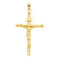 14K Yellow Gold Crucifix Pendant