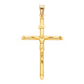 14K Yellow Gold Crucifix Pendant