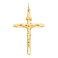14K Yellow Gold Crucifix Pendant