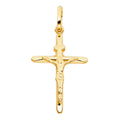 14K Yellow Gold Crucifix Pendant