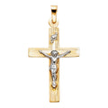 14K Yellow Gold Crucifix Pendant