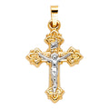 14K Yellow Gold Crucifix Pendant