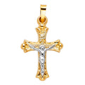 14K Yellow Gold Crucifix Pendant