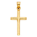 14K Yellow Gold Cross Pendant