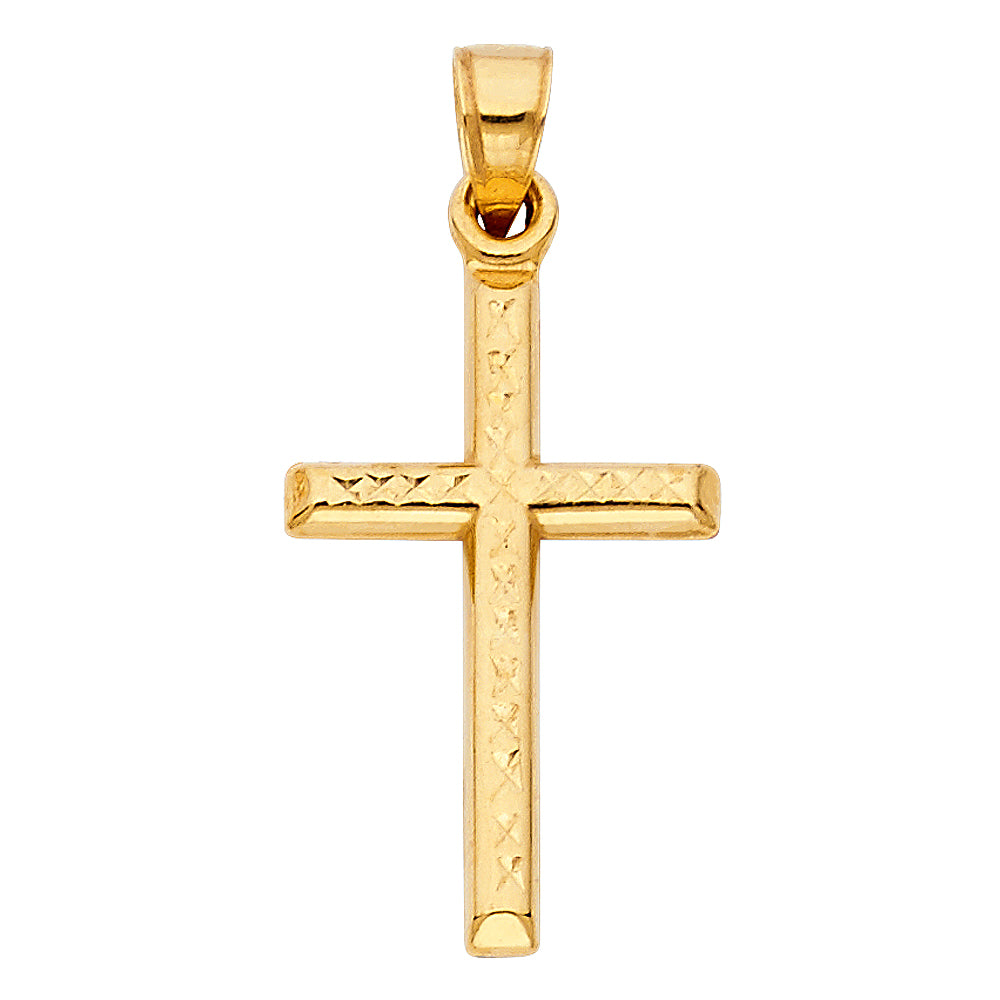 14K Yellow Gold Cross Pendant