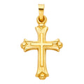 14K White Gold Cross Pendant
